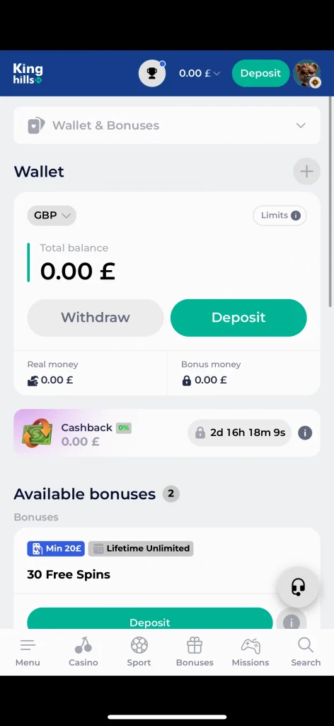 Kinghills wallet bonuses 